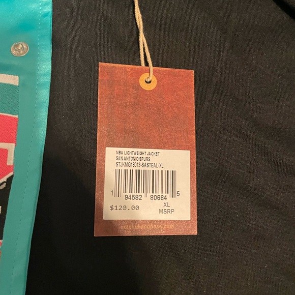 Sam Antonio Spurs Mitchell & Ness Satin Jacket - Picture 7 of 16